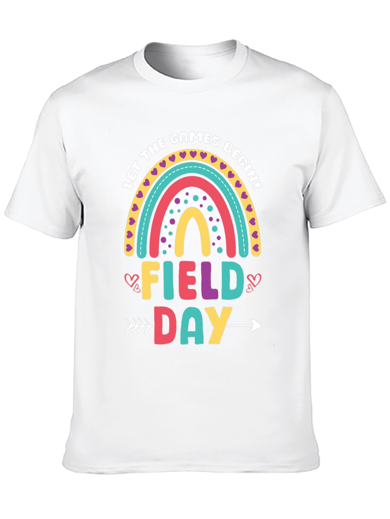 Field Day Rainbow T-Shirt - Games Begin!
