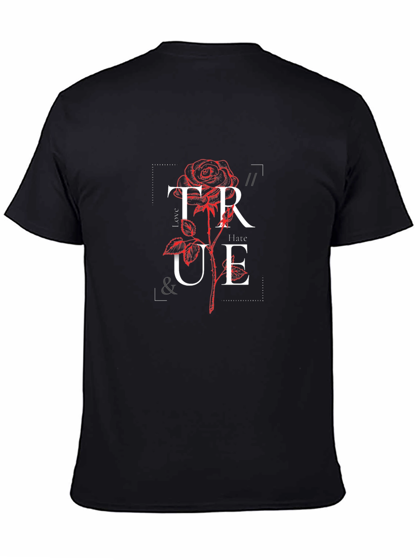True Love & Hate Rose Graphic Tee