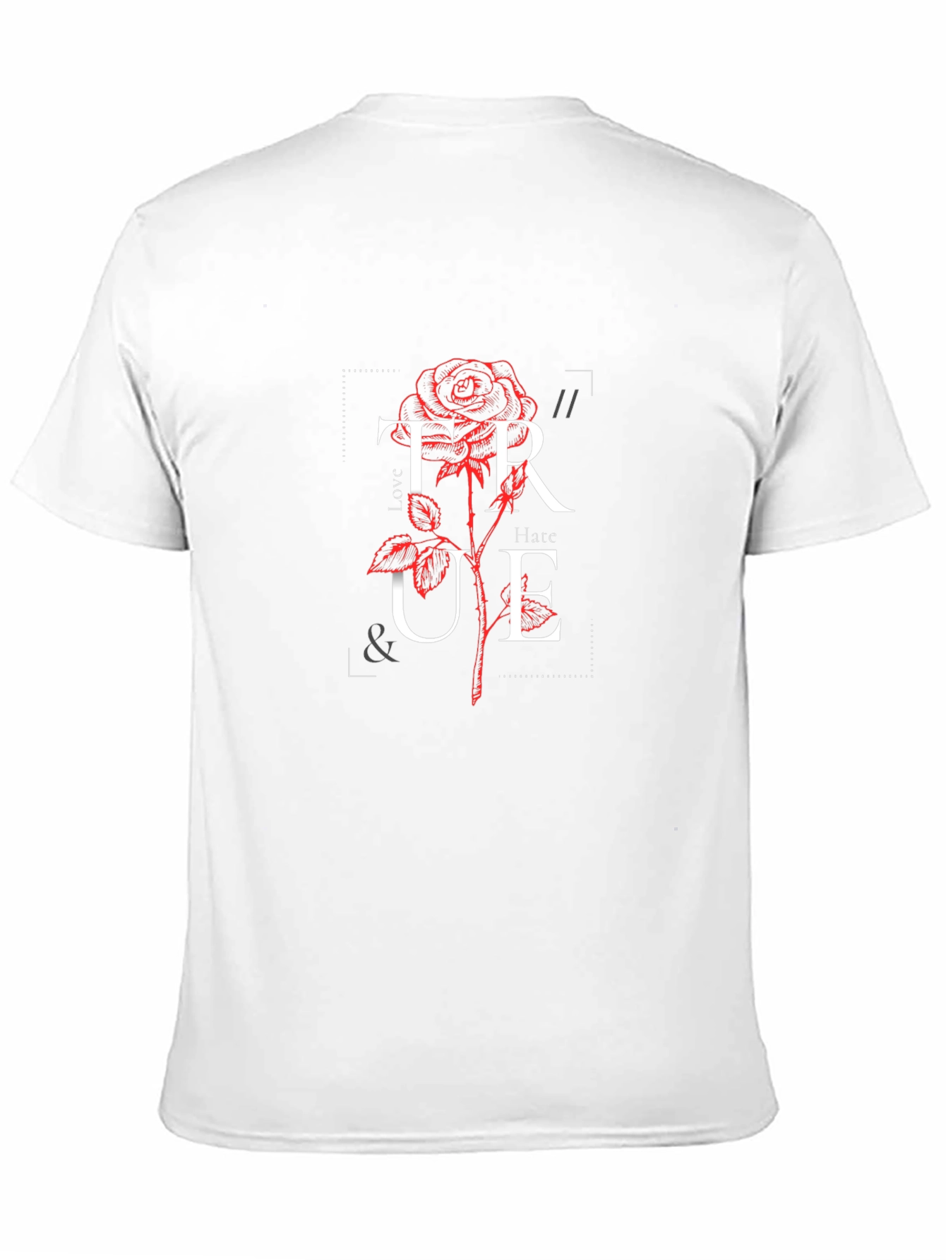 True Love & Hate Rose Graphic Tee