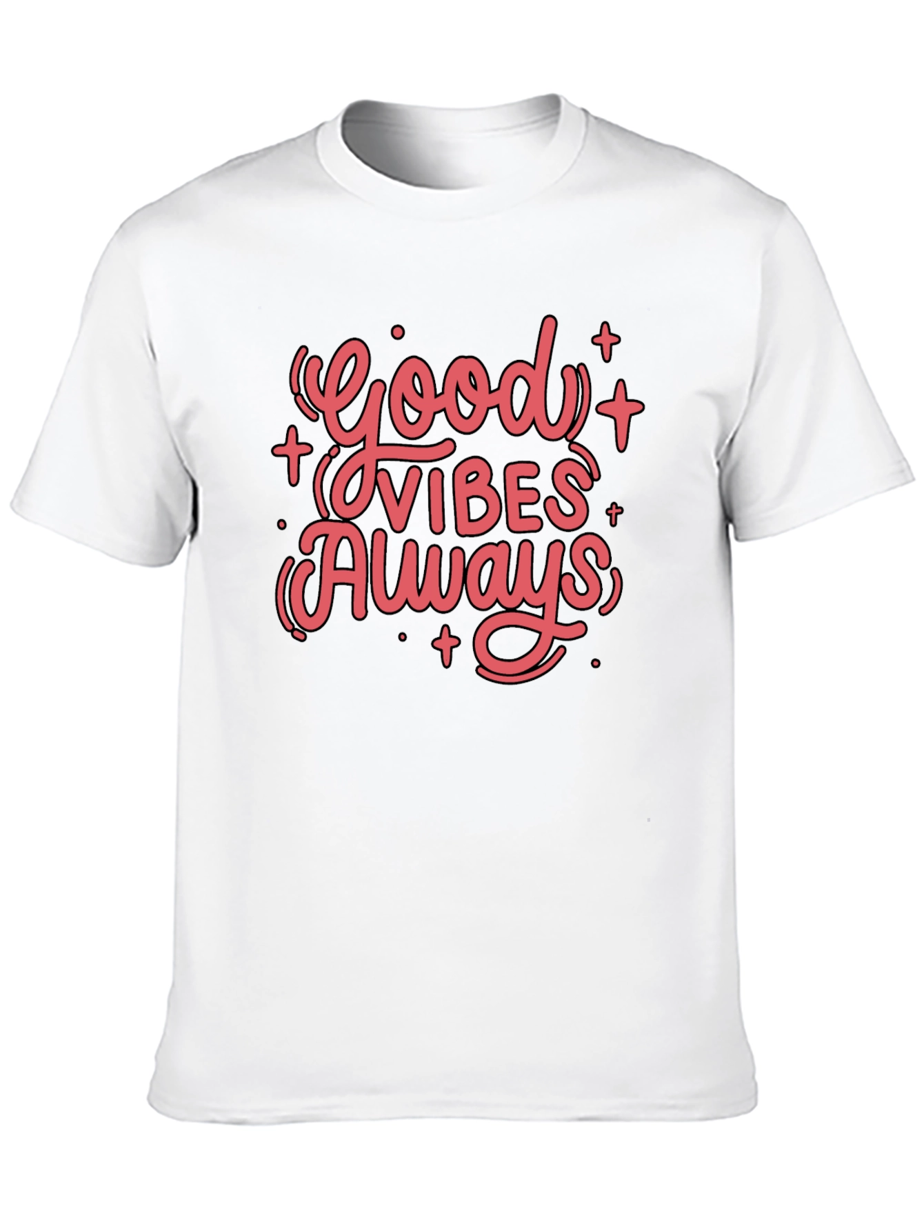 Good Vibes Always Black Graphic Tee