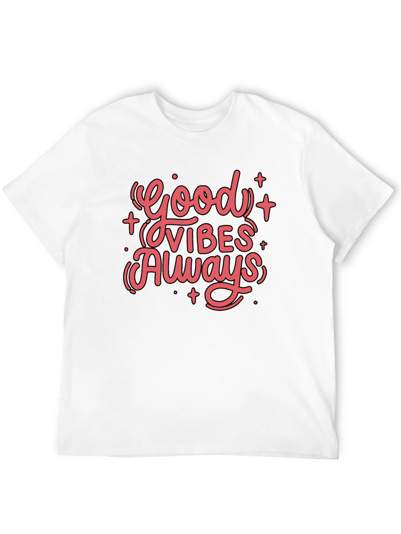 Good Vibes Always Black Graphic Tee