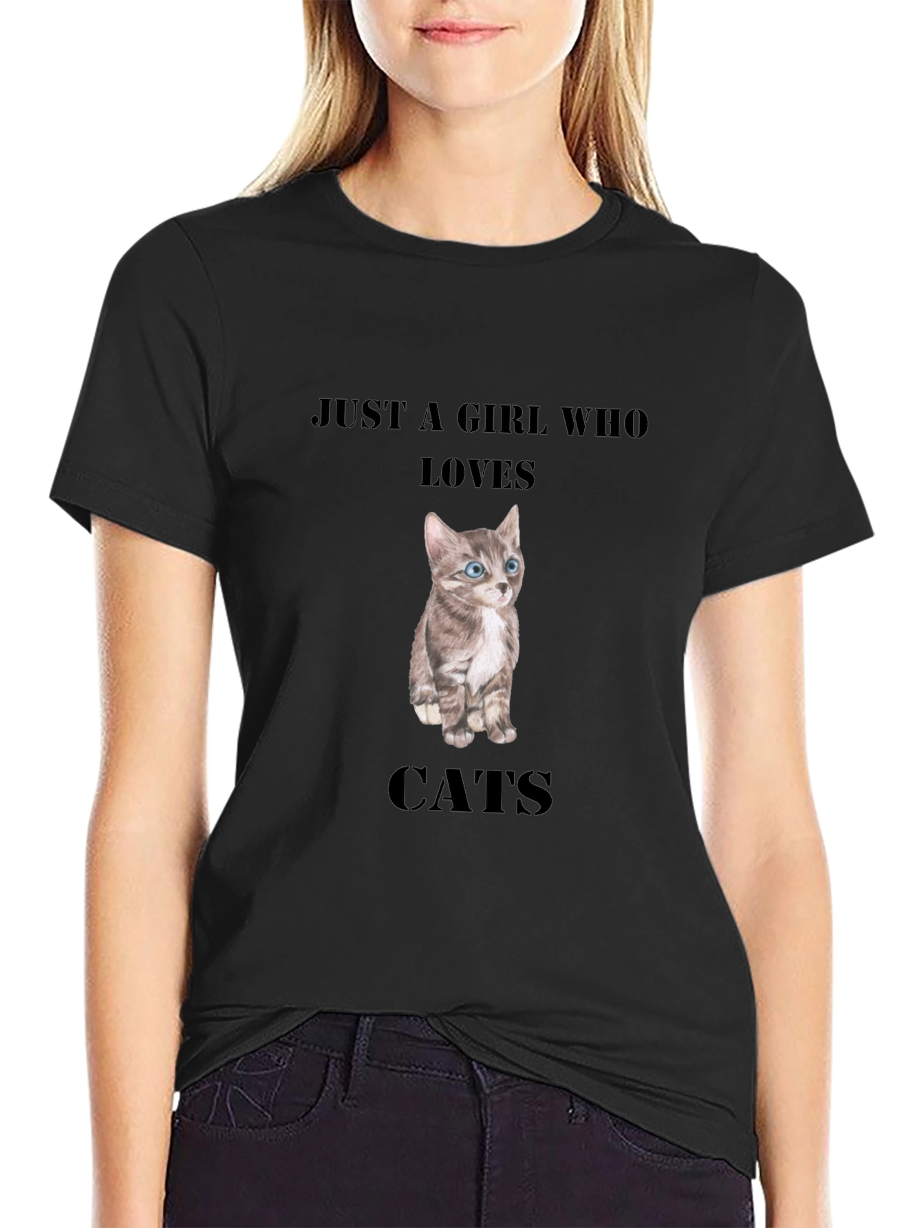 Just A Girl Who Loves Cats T-Shirt