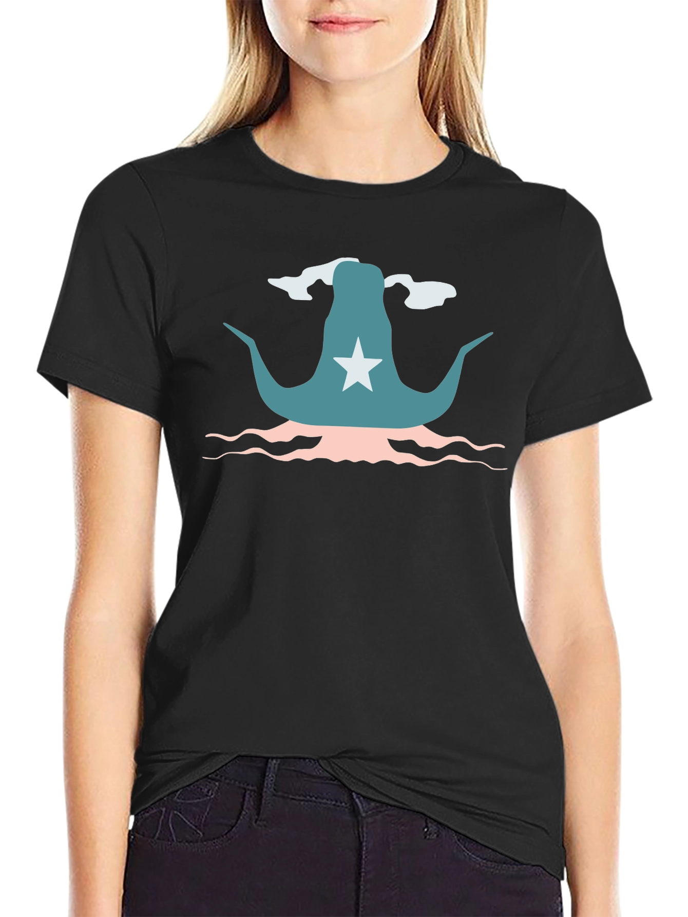 Cthulhu Graphic Tee - Black Cotton Shirt