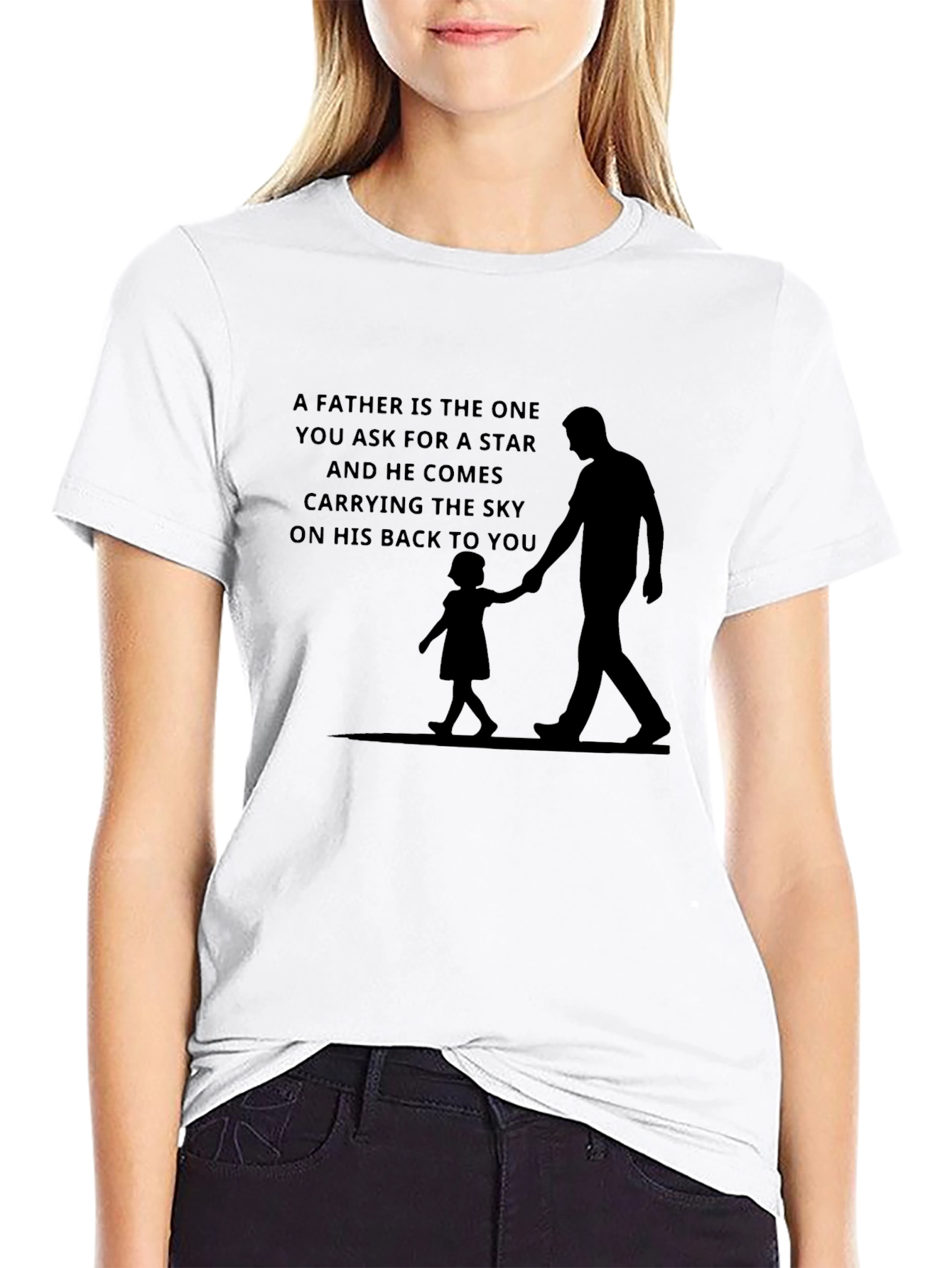 Father & Child Graphic Tee - Carrying the Sky