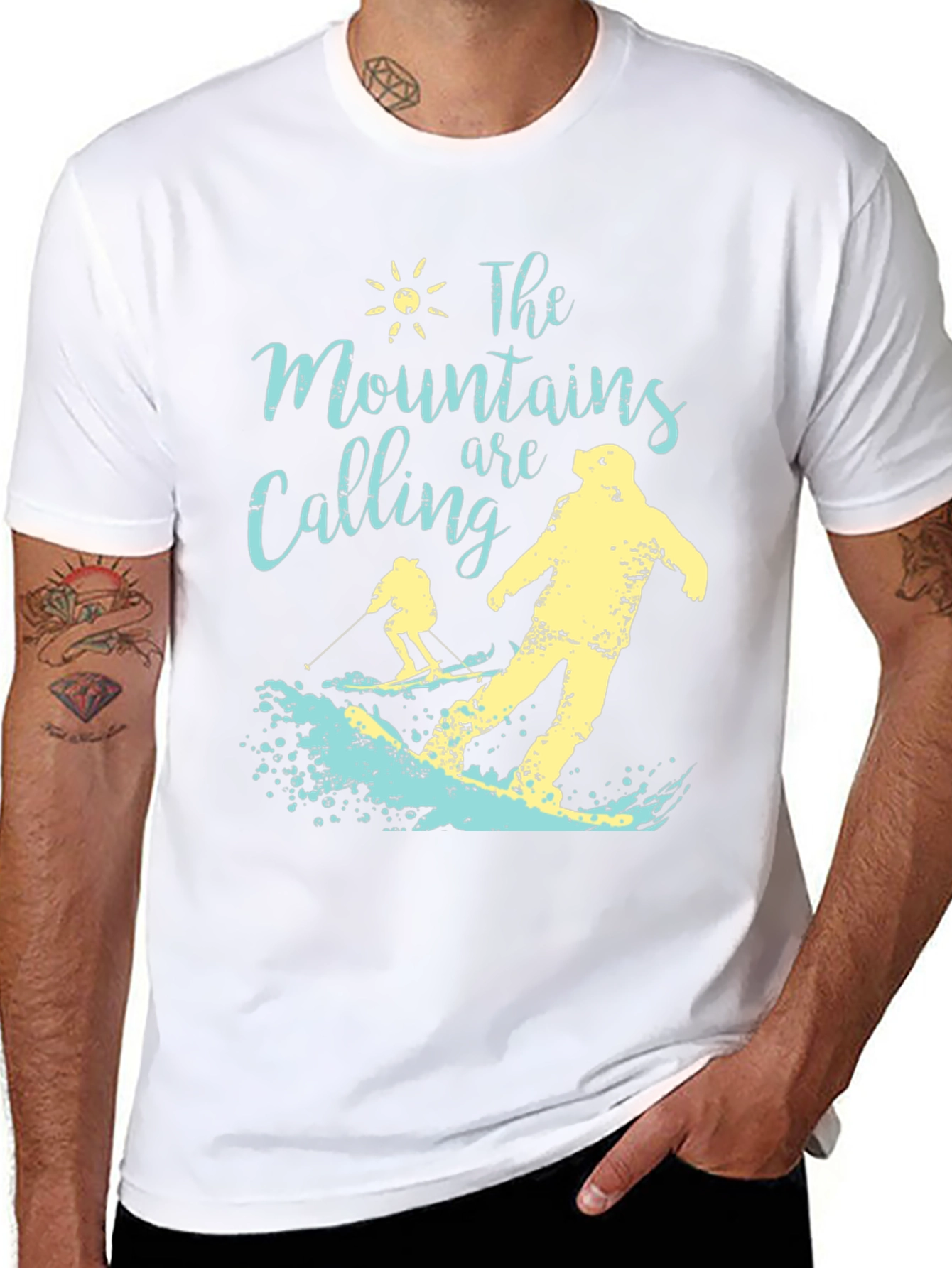 Mountains Are Calling Ski T-Shirt