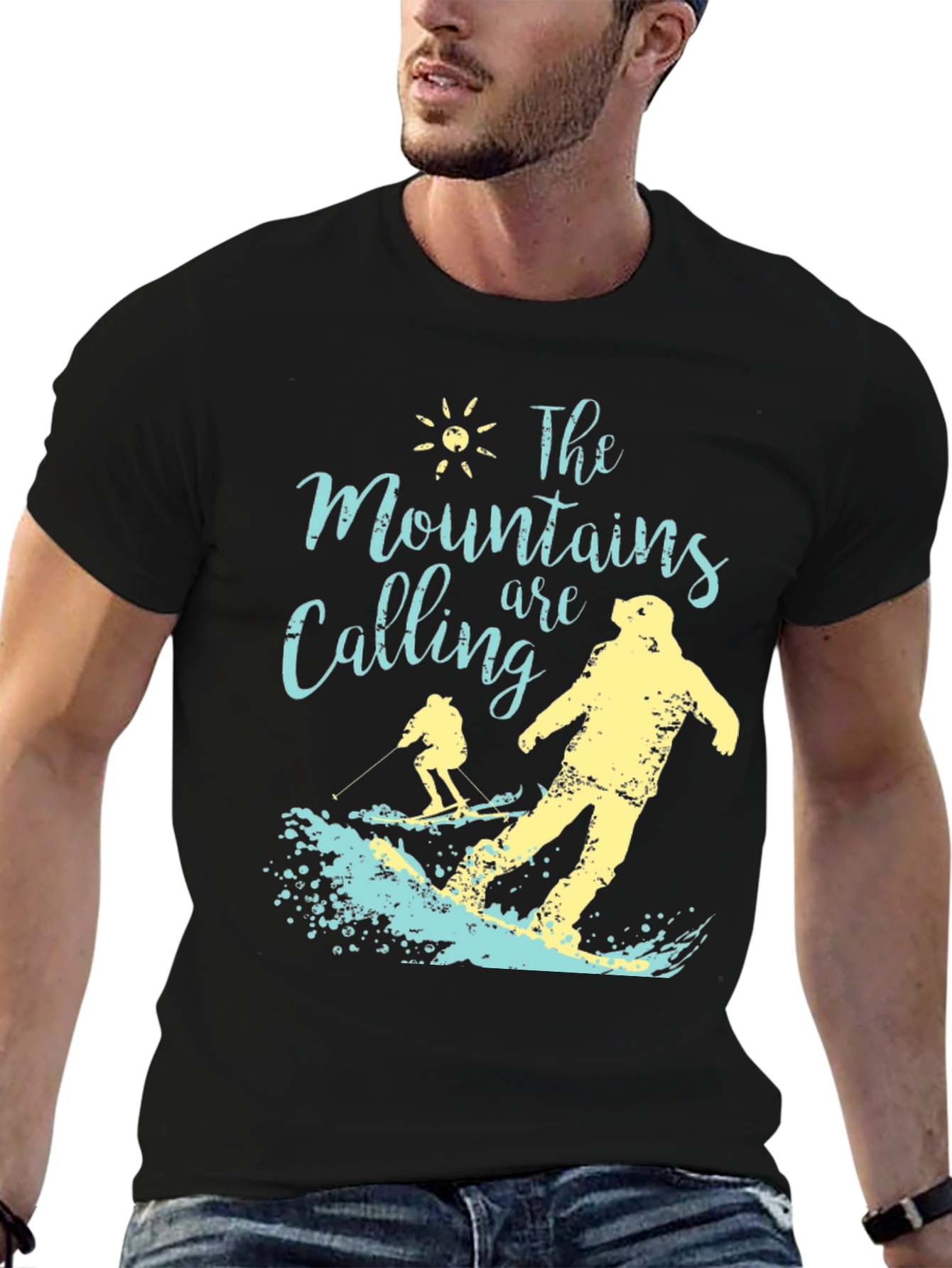 Mountains Are Calling Ski T-Shirt