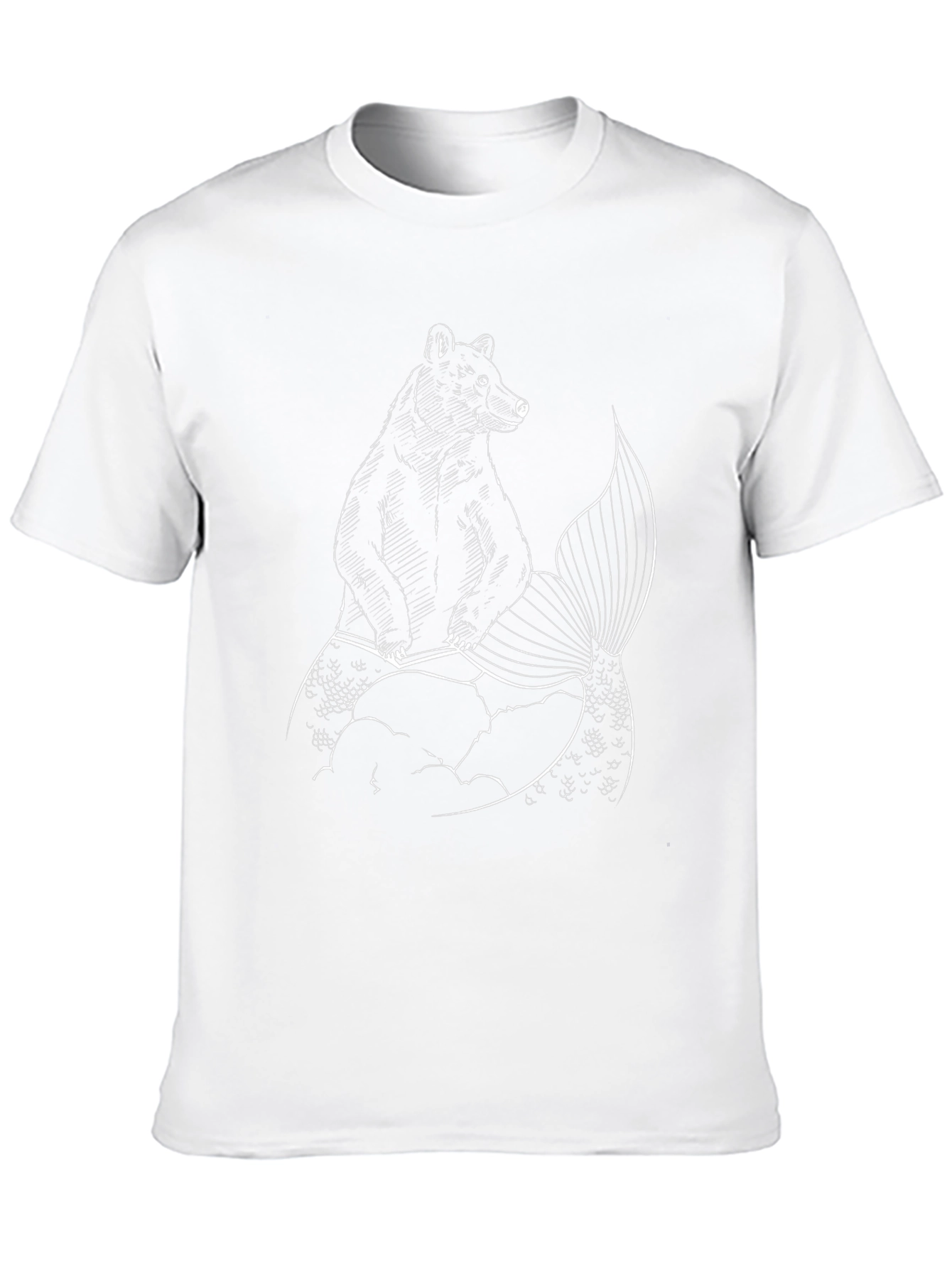 Bearmaid Funny Graphic T-Shirt - Black