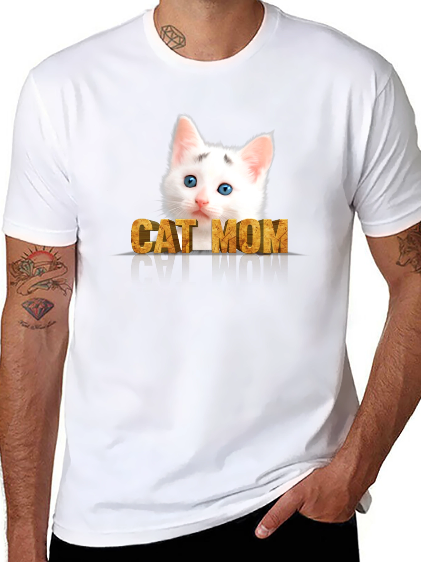 Cat Mom T-Shirt - Adorable Kitten Graphic Tee