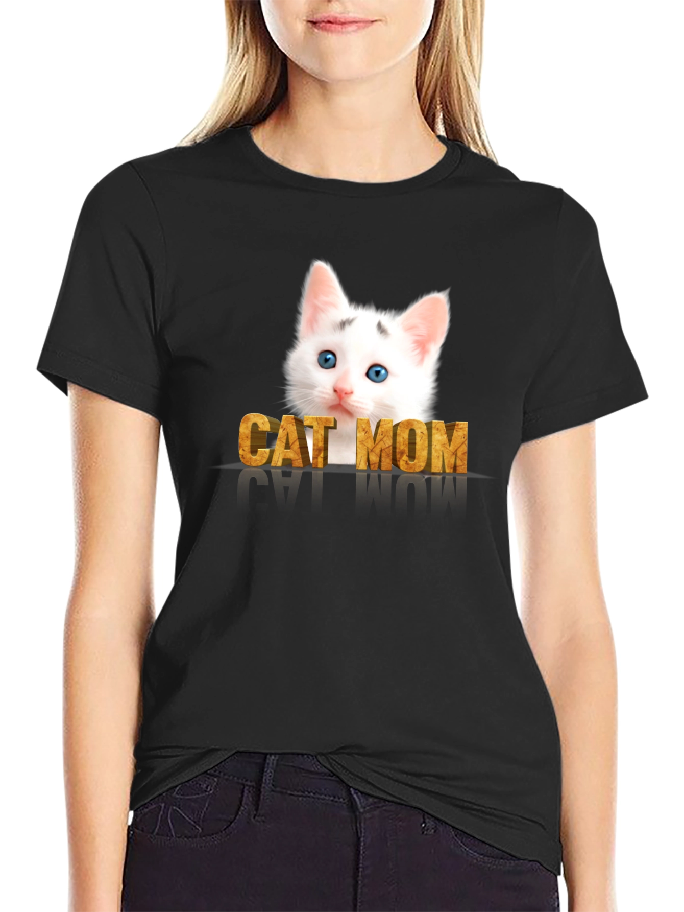 Cat Mom T-Shirt - Adorable Kitten Graphic Tee