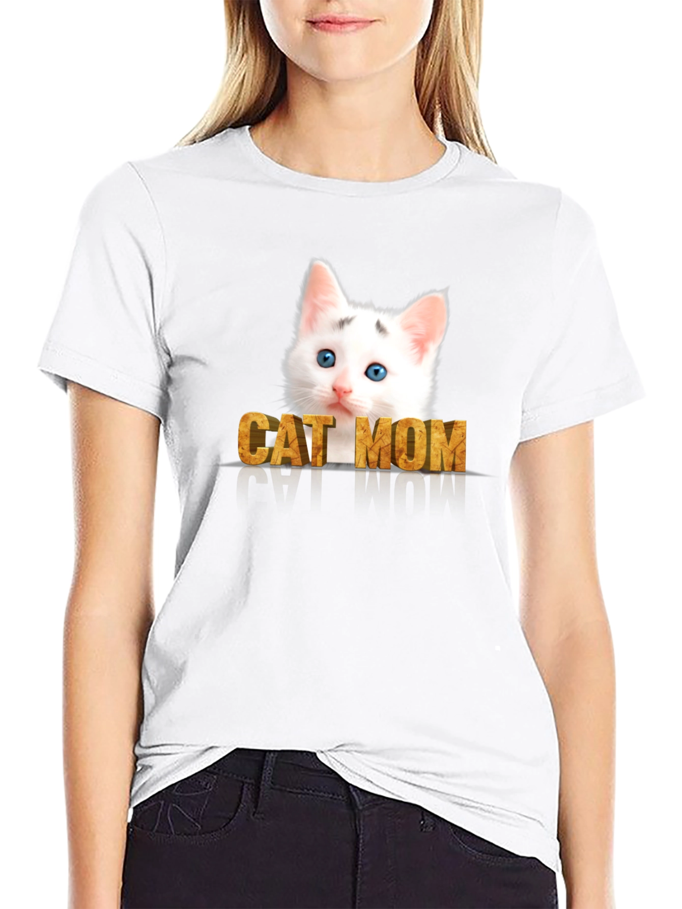 Cat Mom T-Shirt - Adorable Kitten Graphic Tee