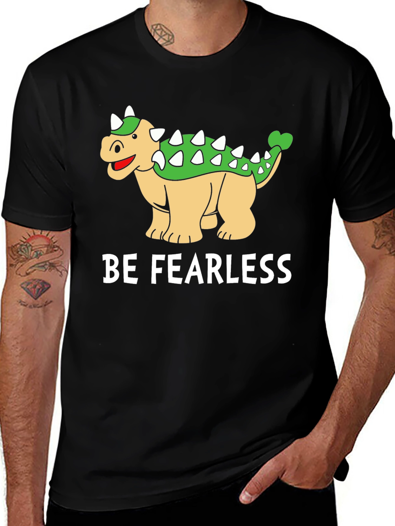 Be Fearless Ankylosaurus T-Shirt