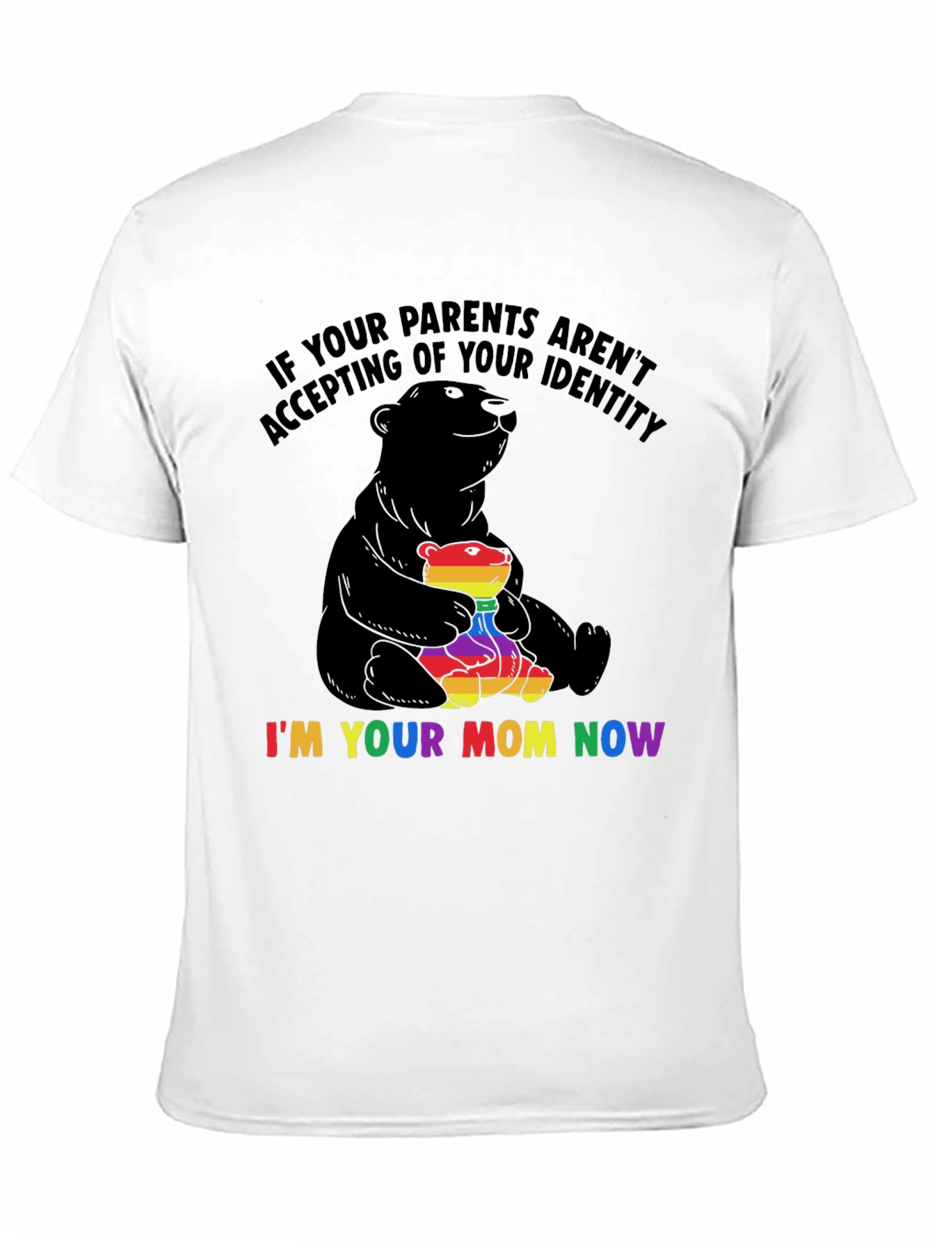 LGBTQ+ Supportive Bear Mom T-Shirt