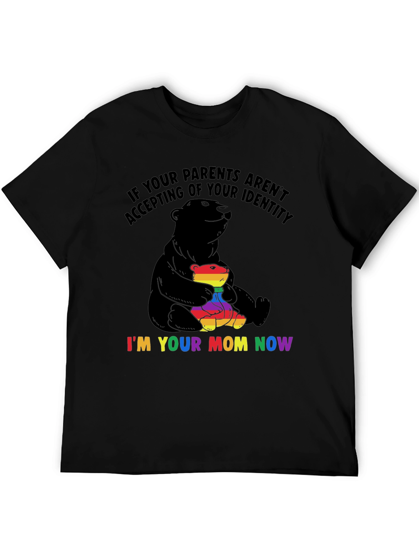 LGBTQ+ Supportive Bear Mom T-Shirt