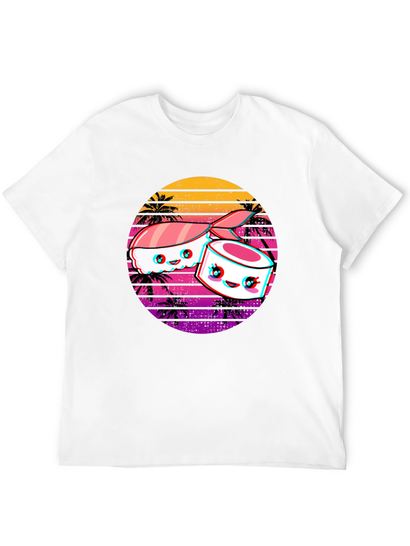 Sushi Retro Sunset T-Shirt
