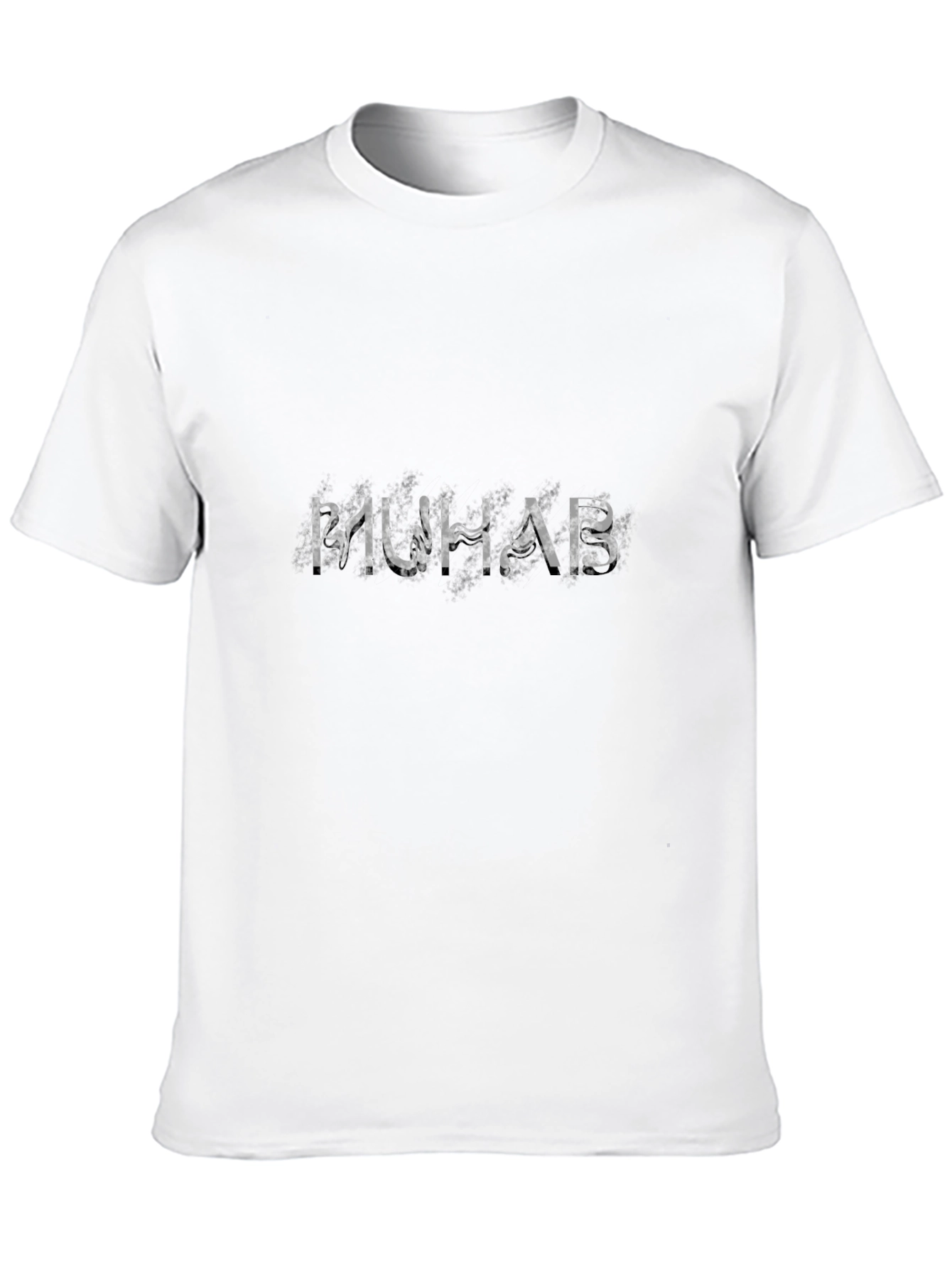 MUHAB Graphic Tee - Black Cotton T-Shirt