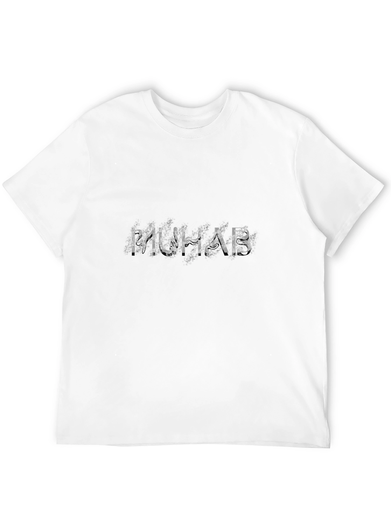 MUHAB Graphic Tee - Black Cotton T-Shirt