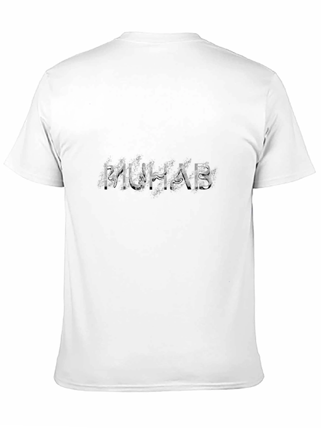 MUHAB Graphic Tee - Black Cotton T-Shirt
