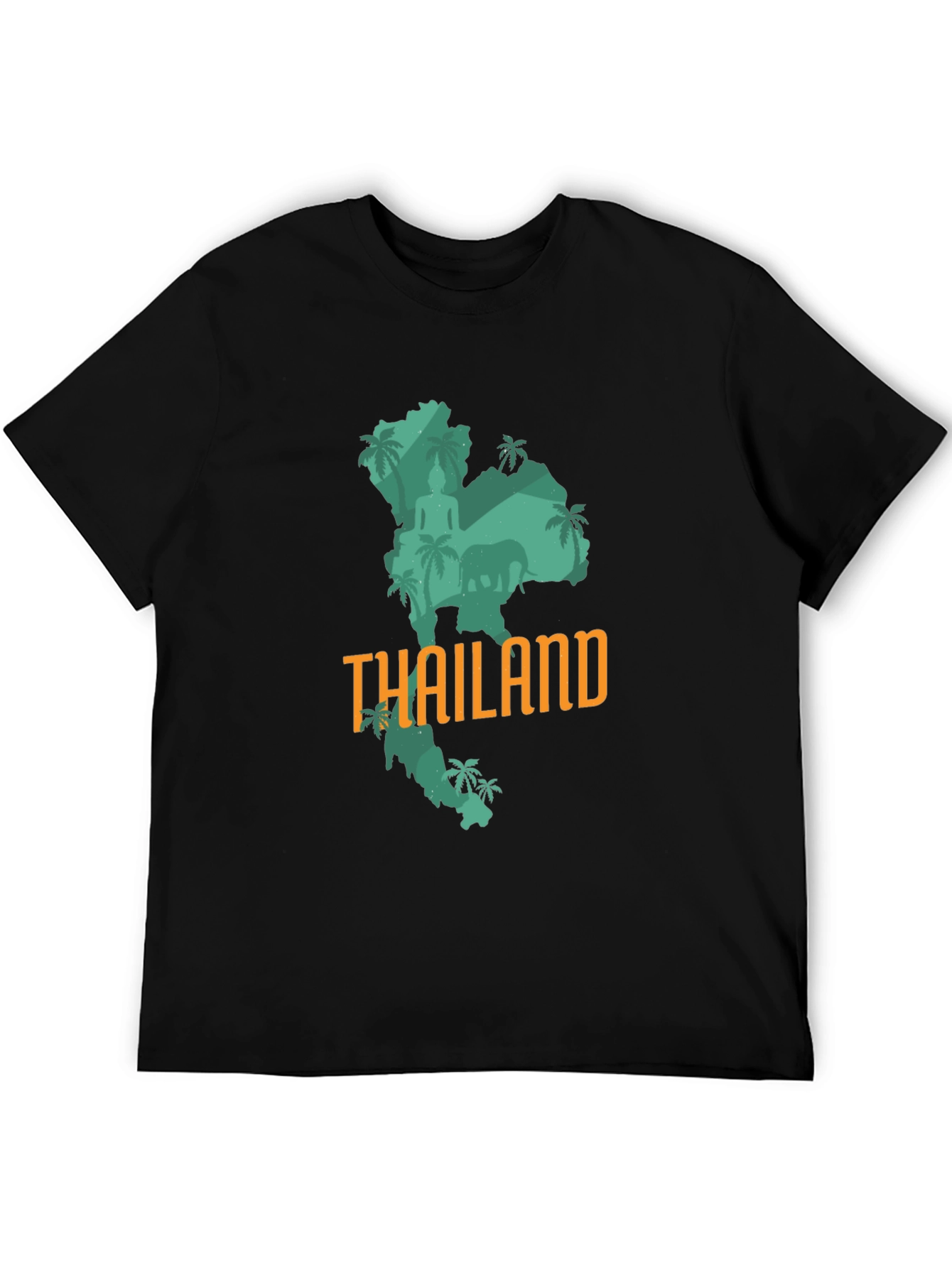 Thailand Graphic Print T-Shirt - Black