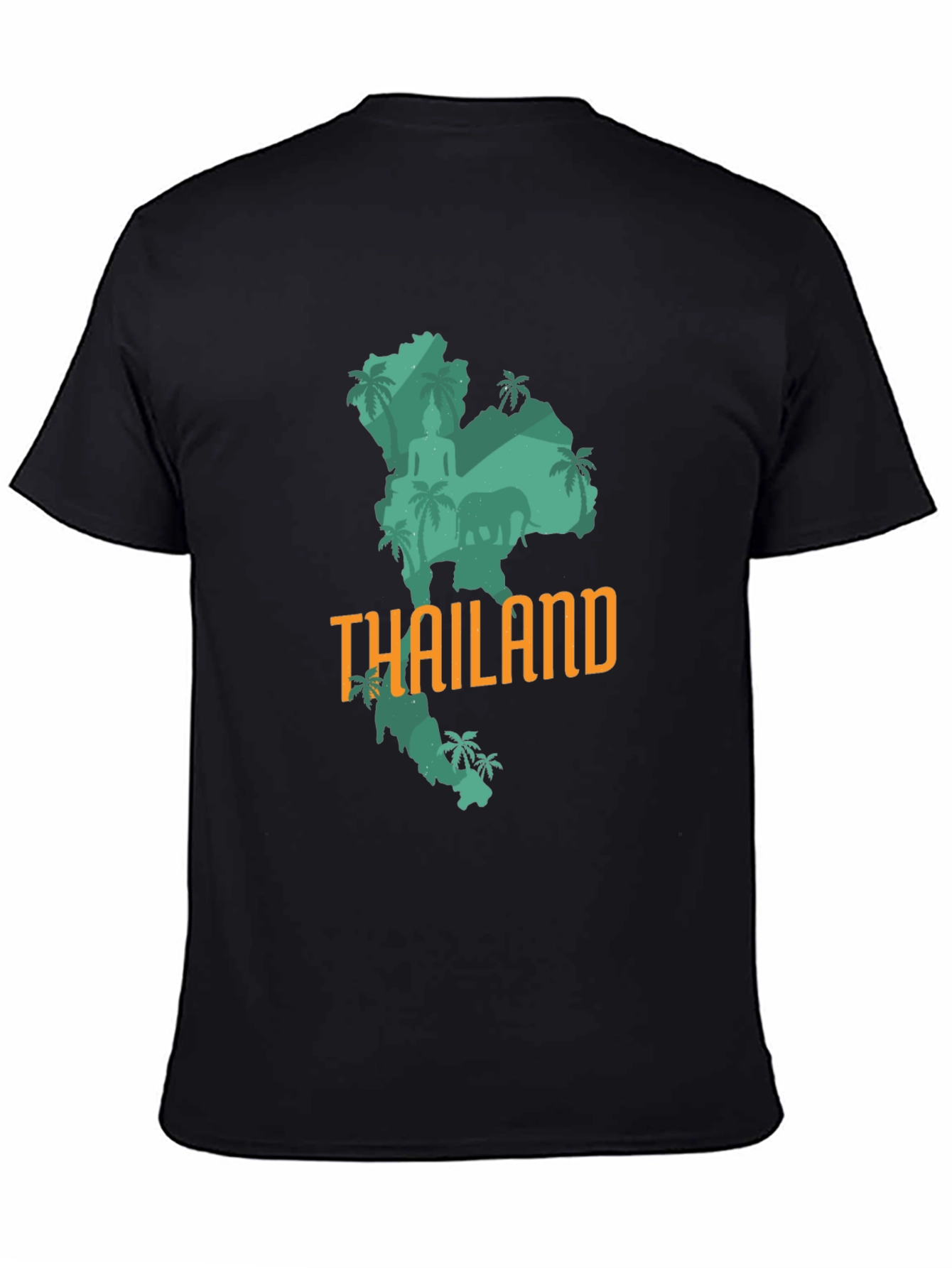 Thailand Graphic Print T-Shirt - Black