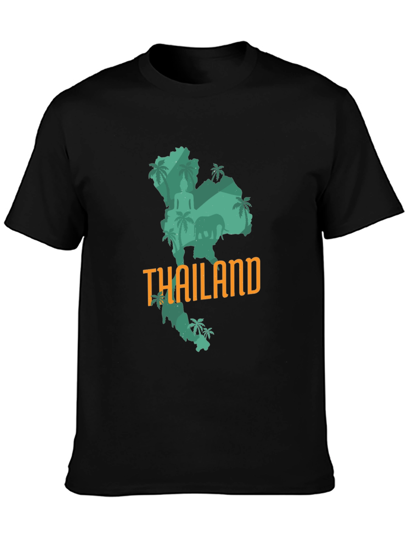 Thailand Graphic Print T-Shirt - Black