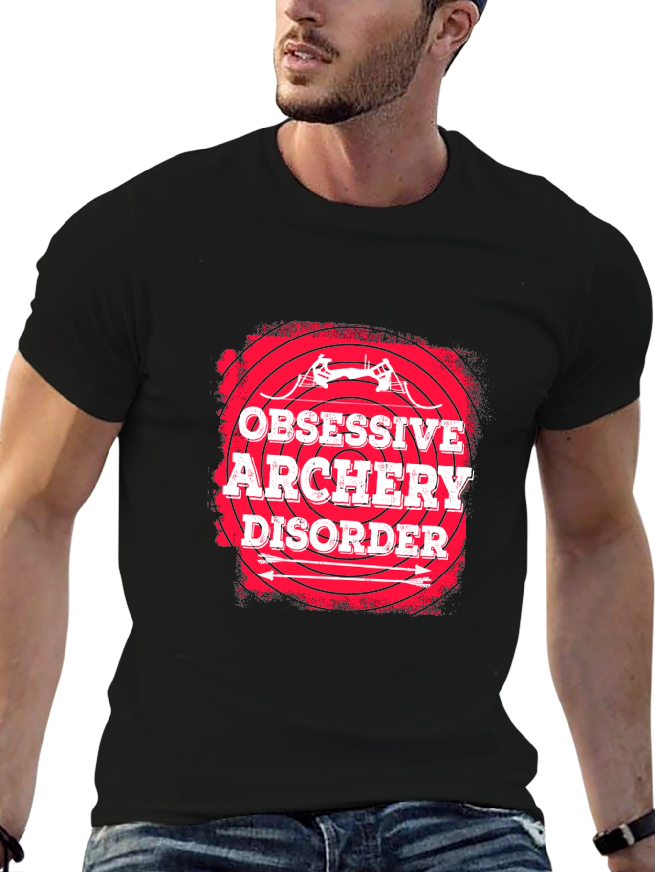 Obsessive Archery Disorder Black T-Shirt