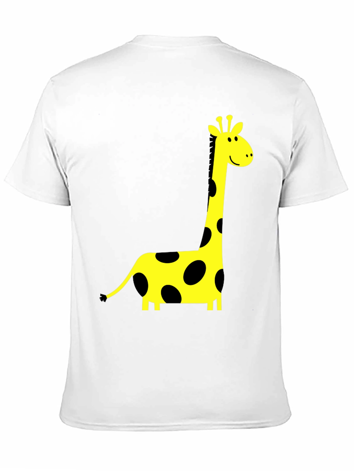 Black T-Shirt with Giraffe Print