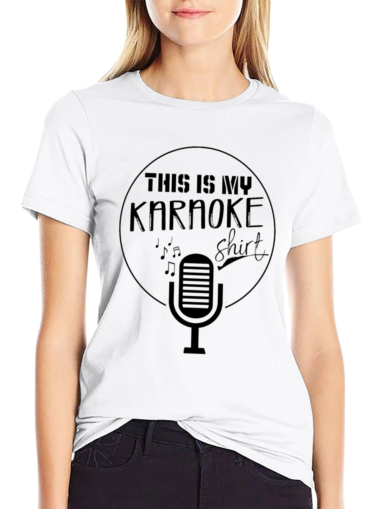 Karaoke Shirt - Black Graphic Tee