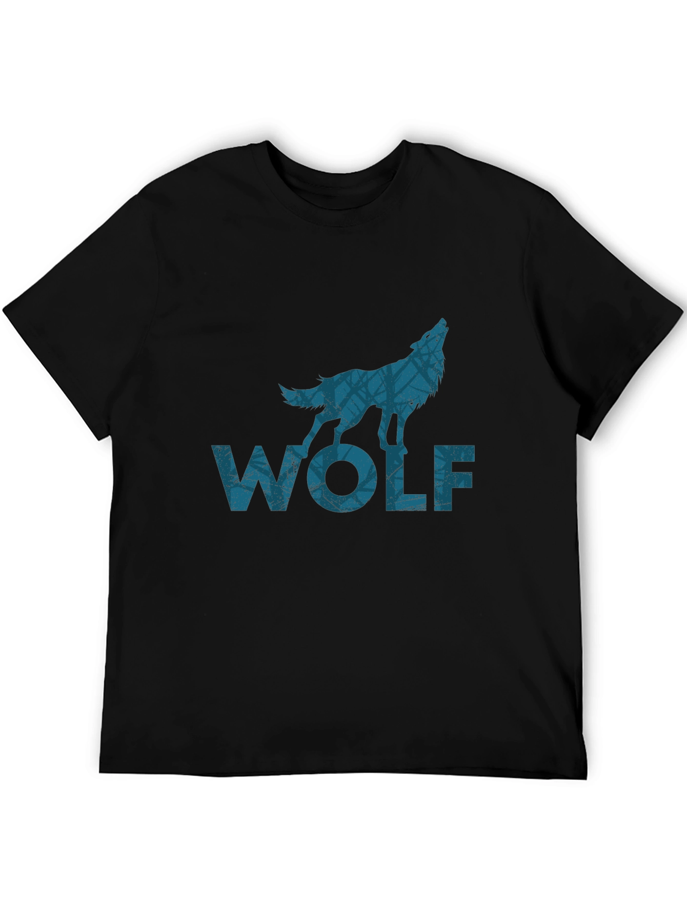 Wolf Graphic Tee - Mens Black T-Shirt