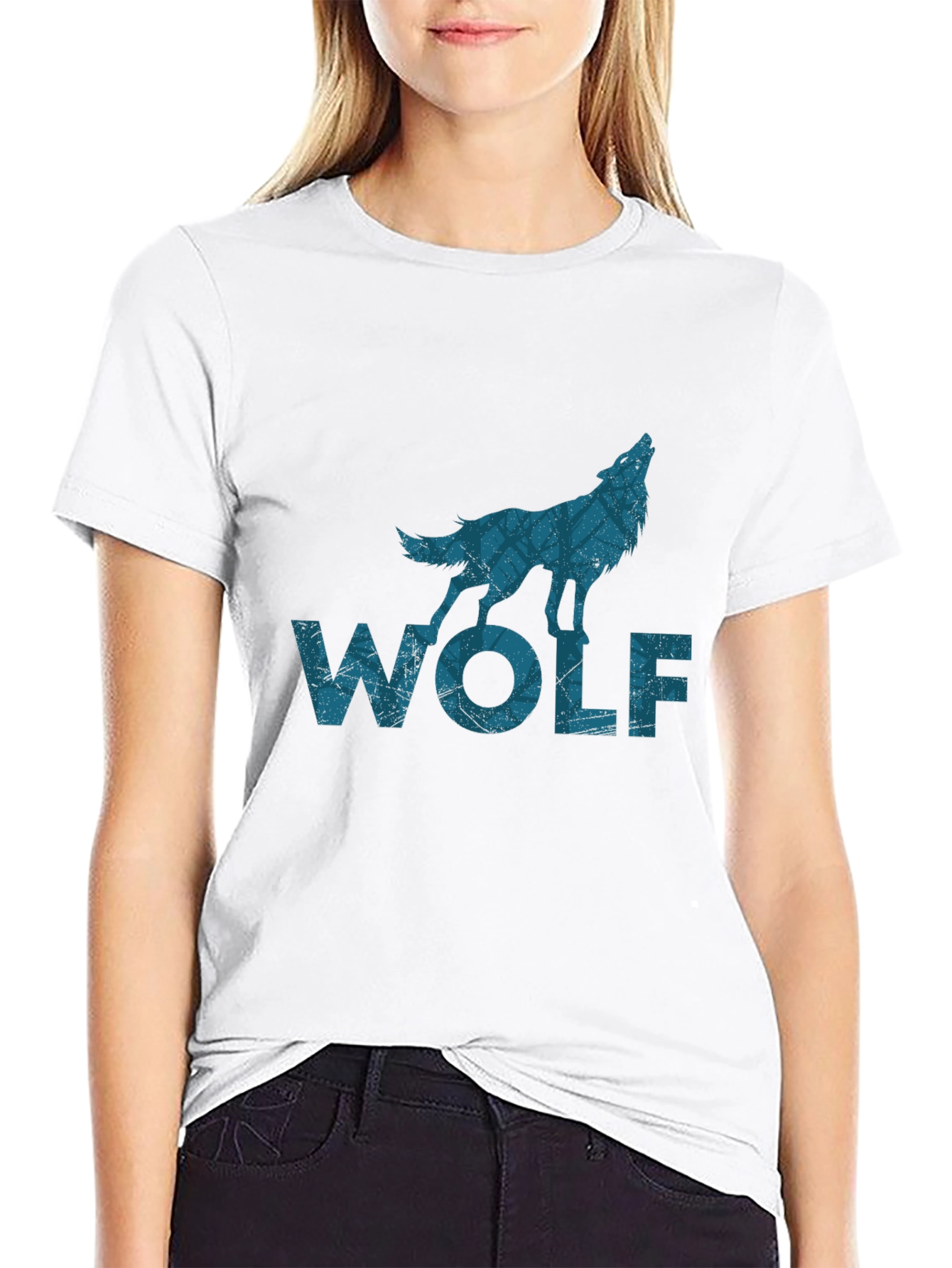 Wolf Graphic Tee - Mens Black T-Shirt