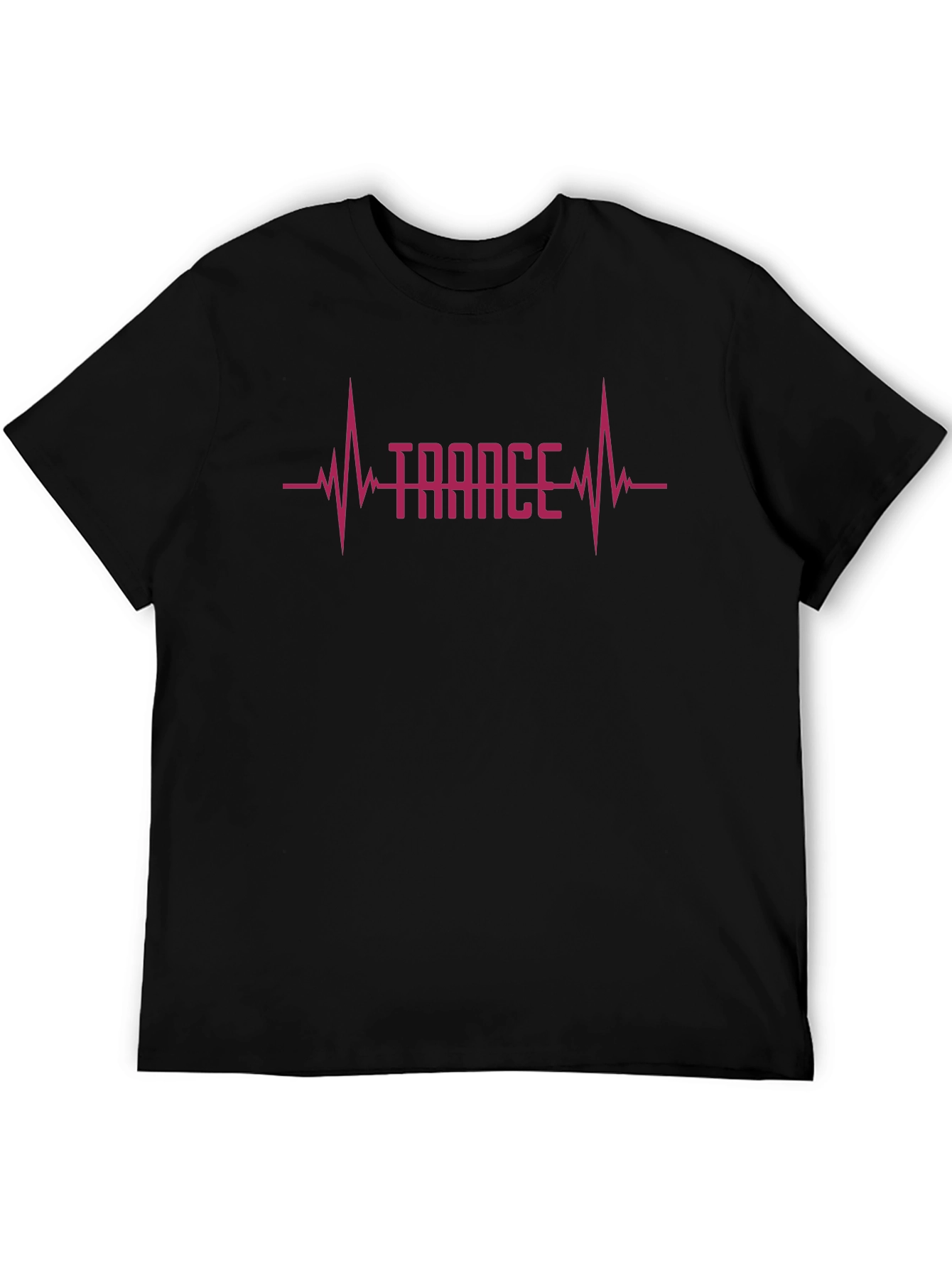 Trance Heartbeat Graphic Tee - Black