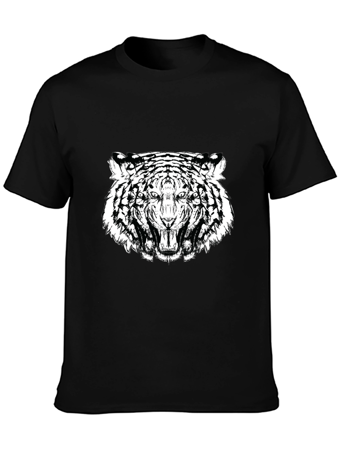 Black Tiger Graphic Tee - Fierce Style