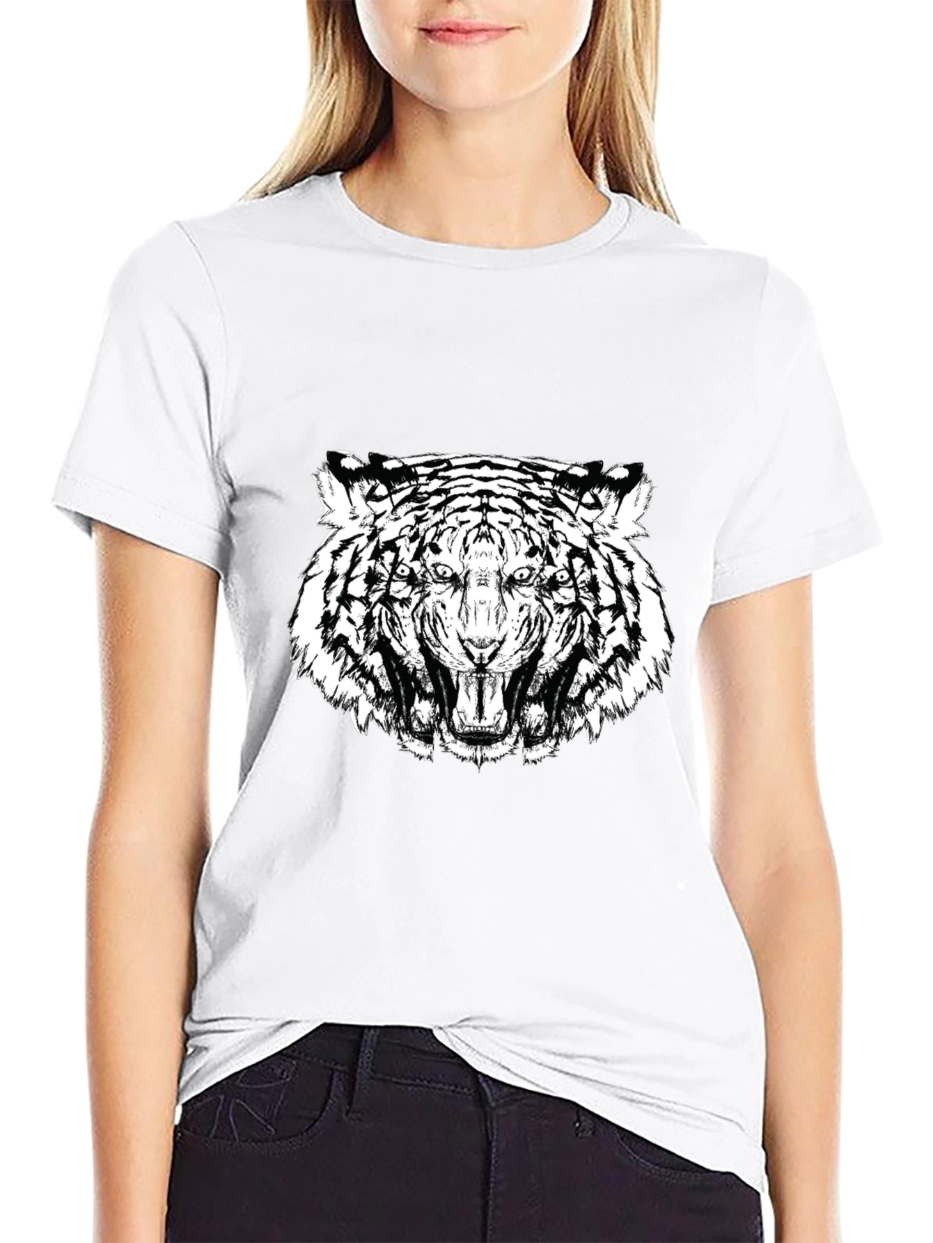Black Tiger Graphic Tee - Fierce Style