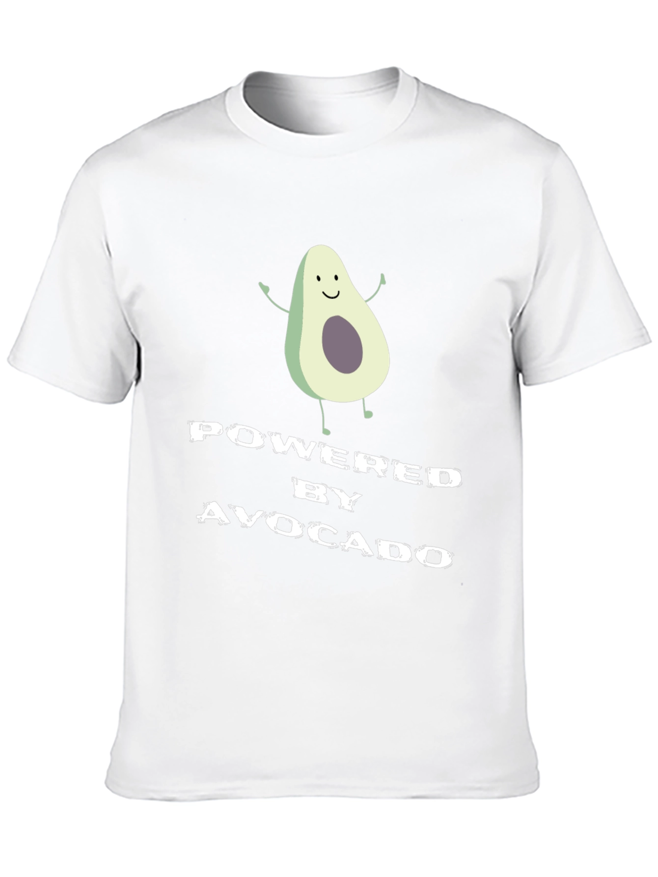 Powered By Avocado Graphic T-Shirt