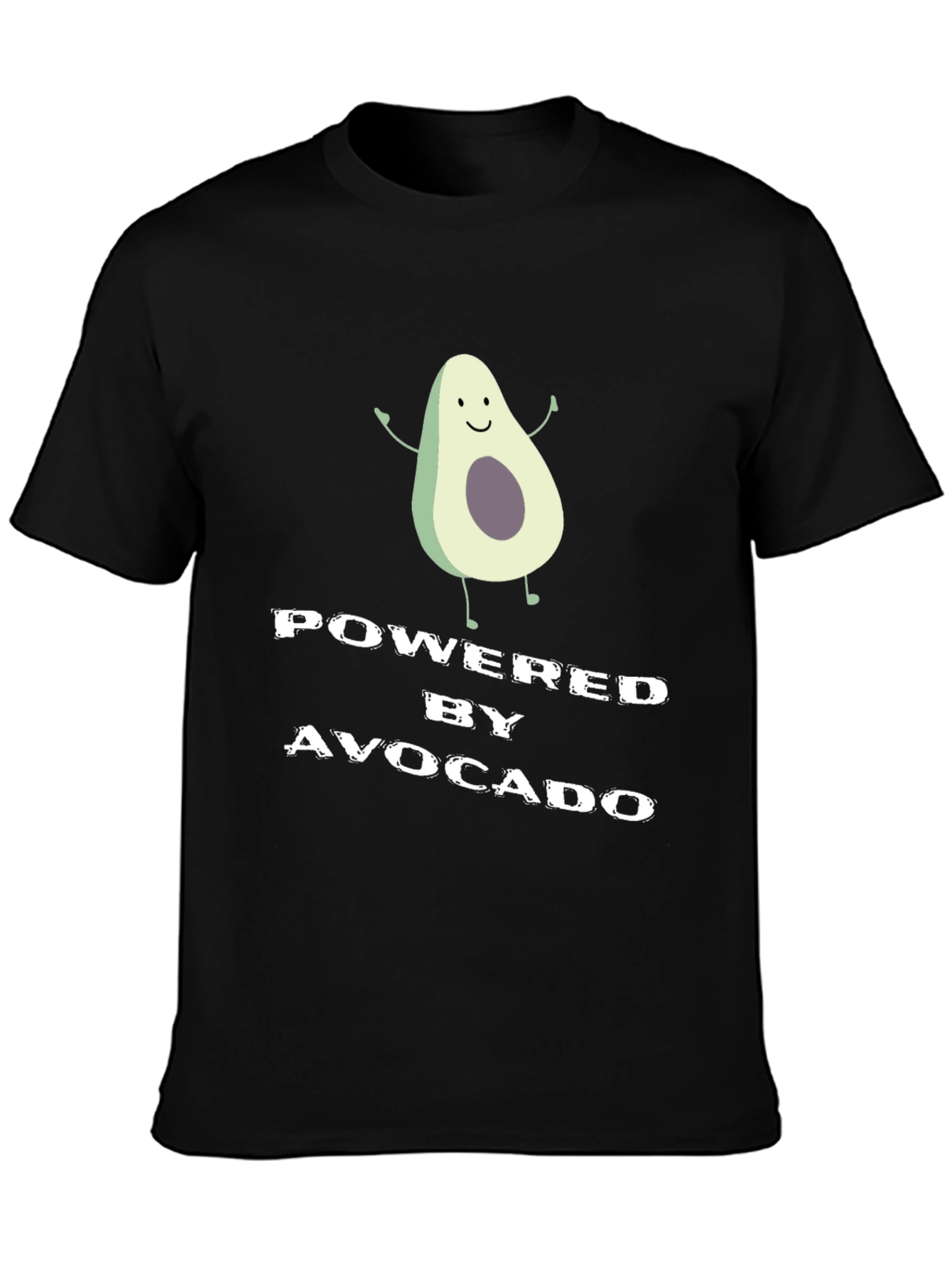 Powered By Avocado Graphic T-Shirt