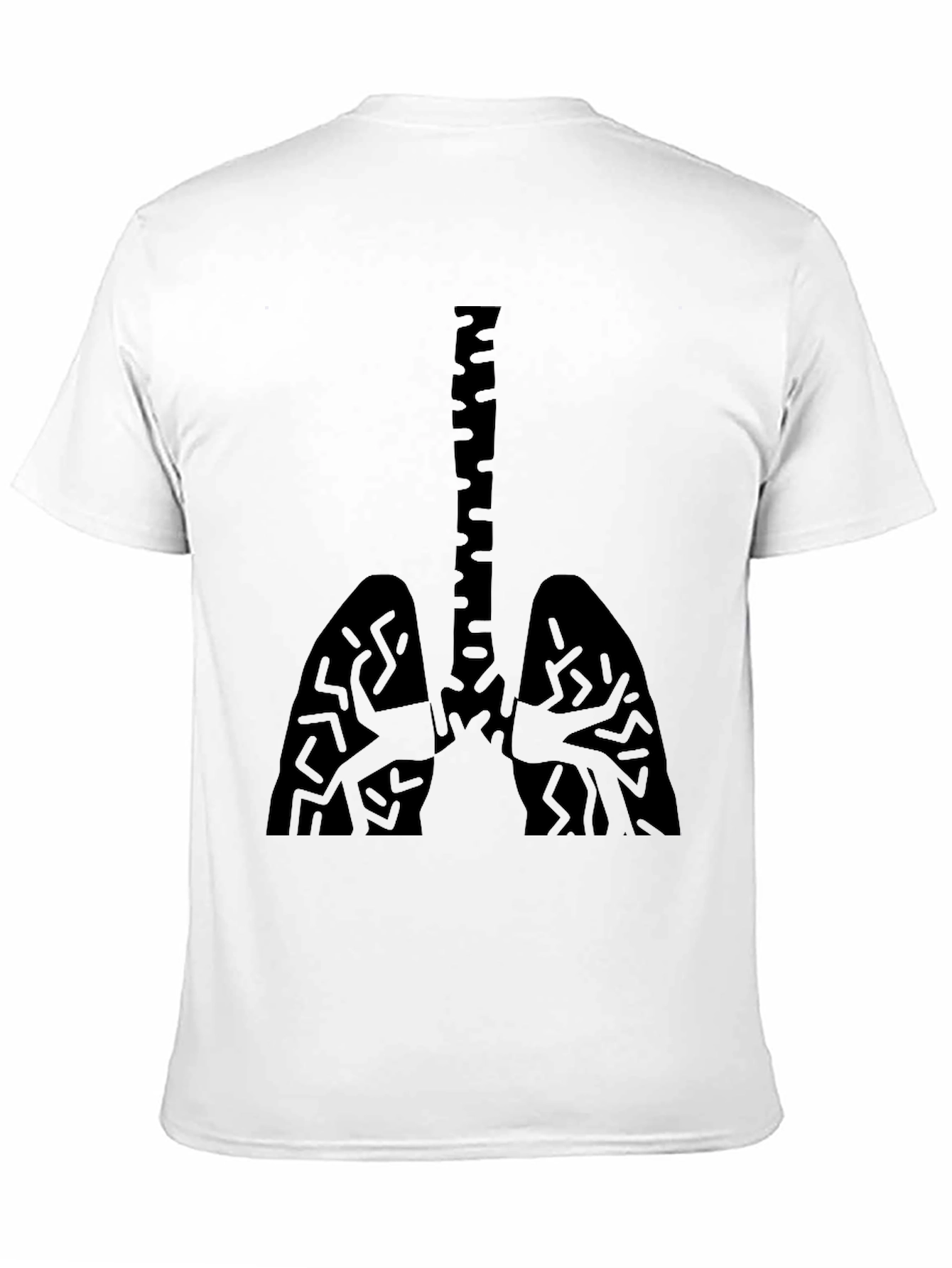 Anatomic Lungs Graphic T-Shirt - Black