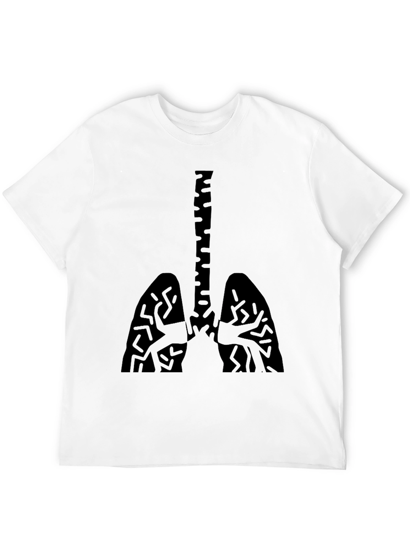 Anatomic Lungs Graphic T-Shirt - Black