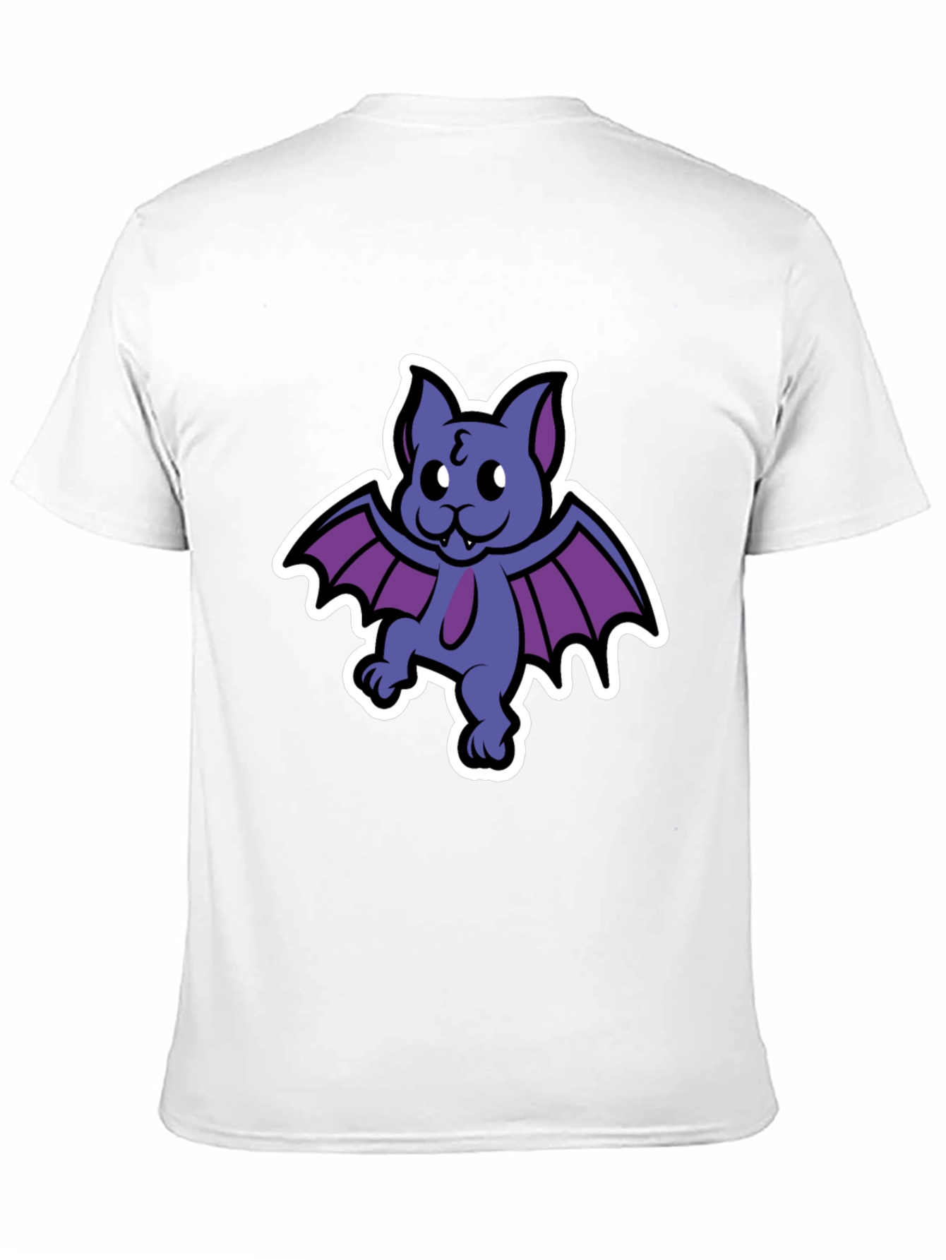 Cute Cartoon Bat Graphic T-Shirt