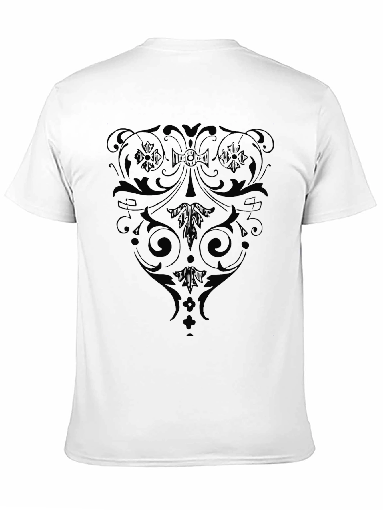 Ornate Black Graphic T-Shirt