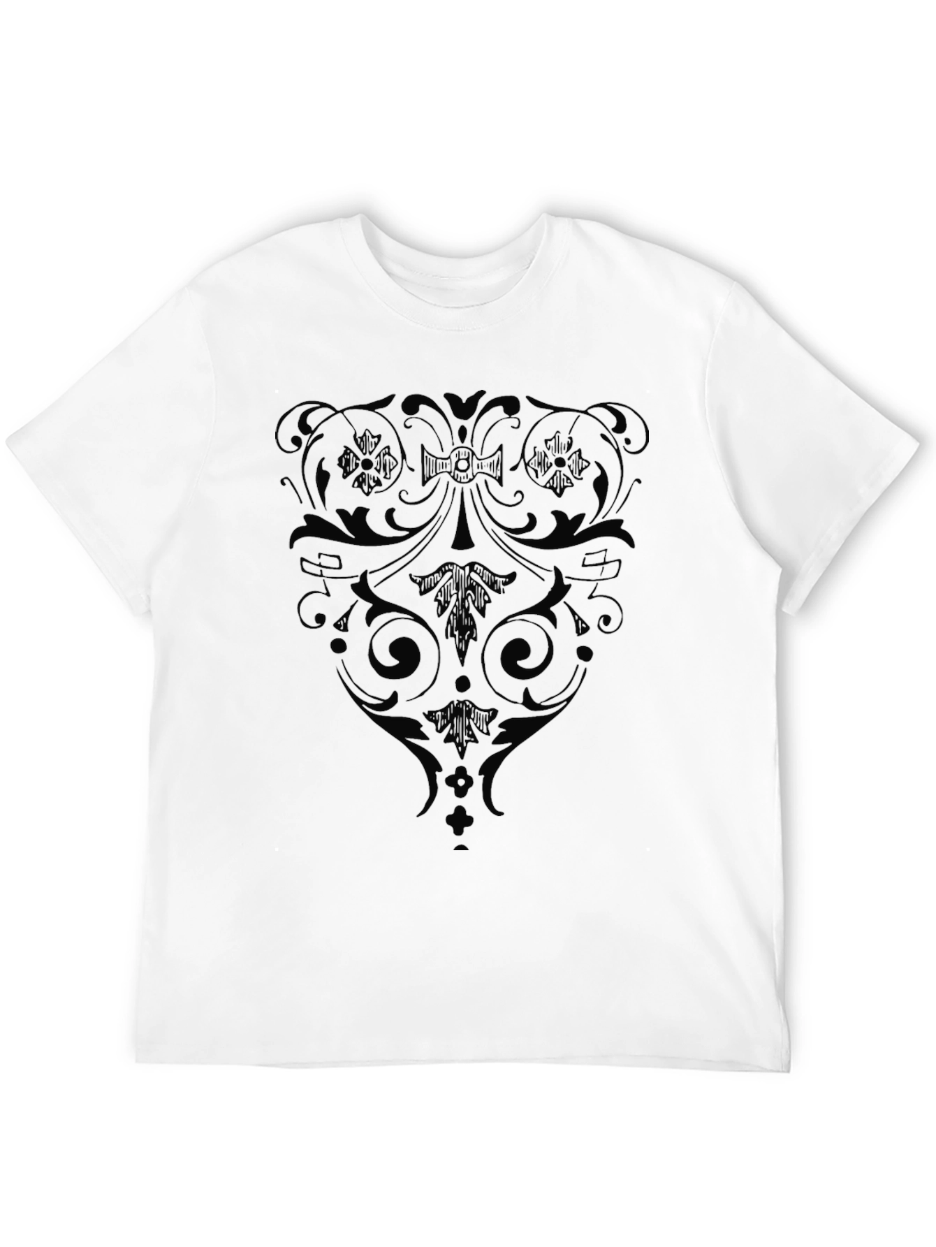 Ornate Black Graphic T-Shirt