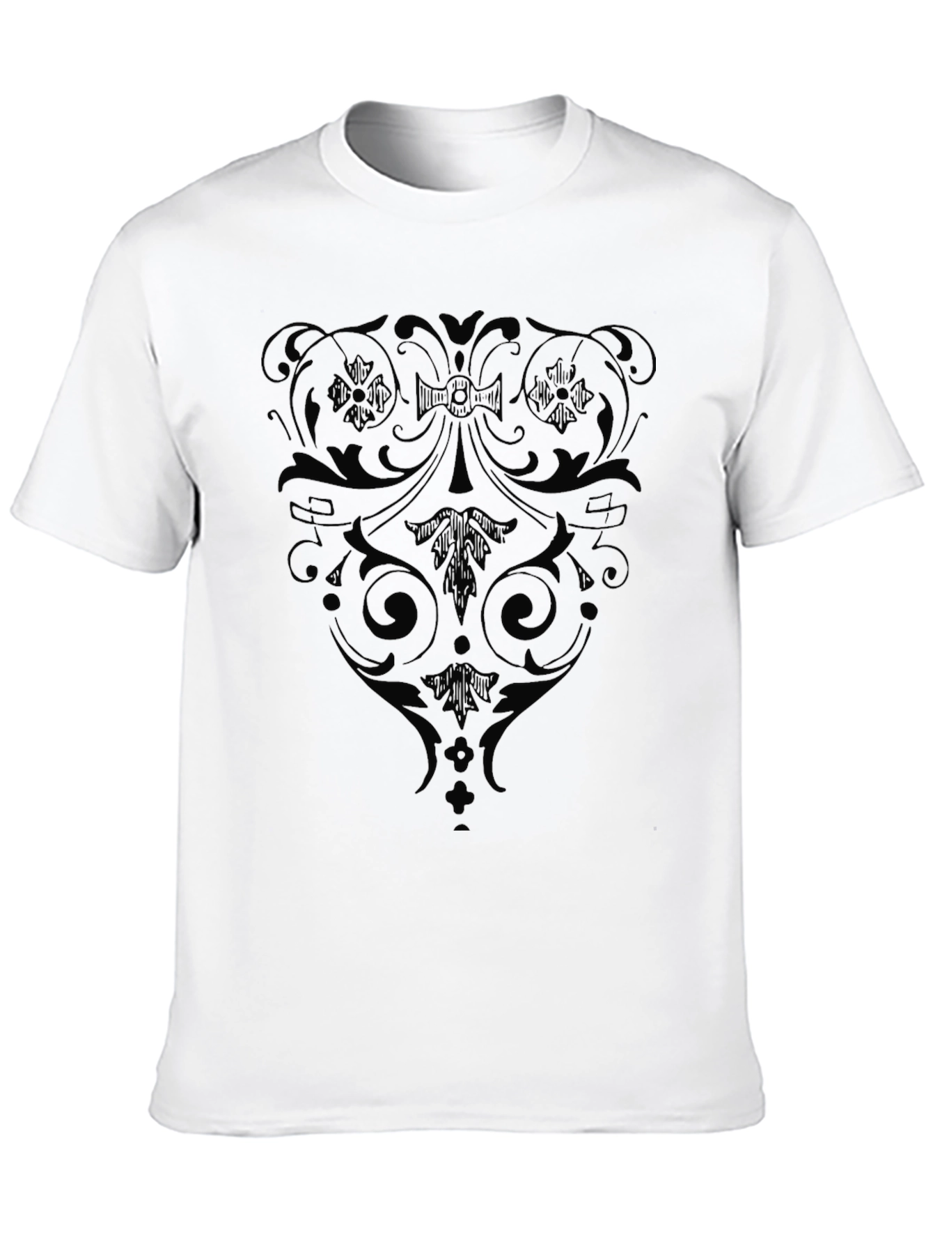 Ornate Black Graphic T-Shirt