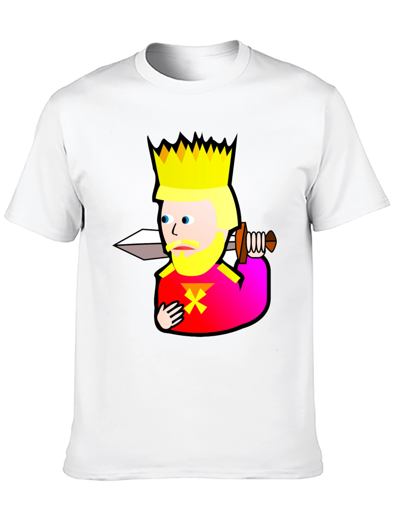 King Graphic Tee - Black Cotton T-Shirt