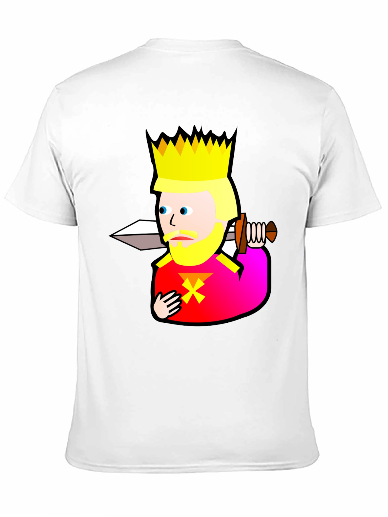 King Graphic Tee - Black Cotton T-Shirt