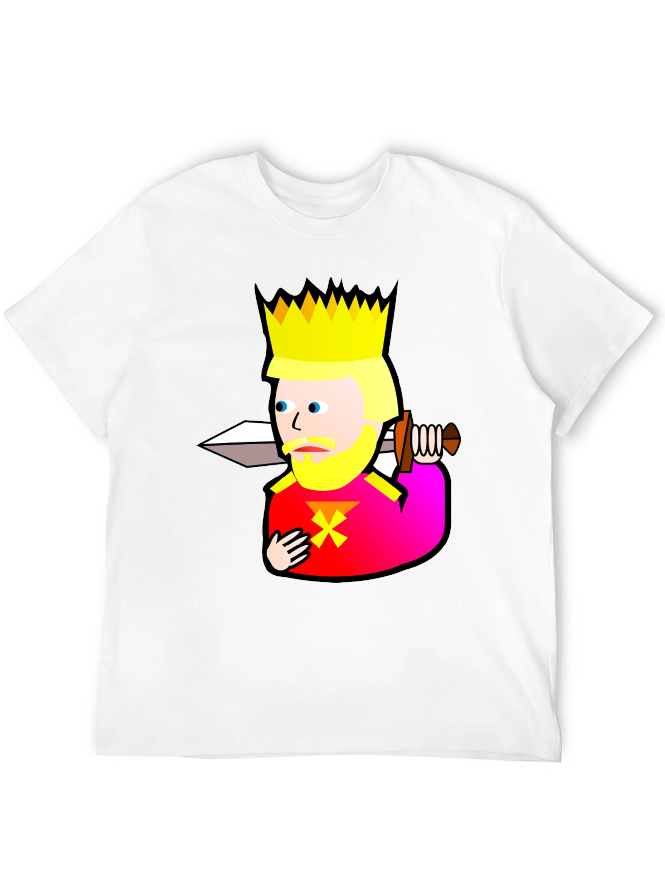 King Graphic Tee - Black Cotton T-Shirt