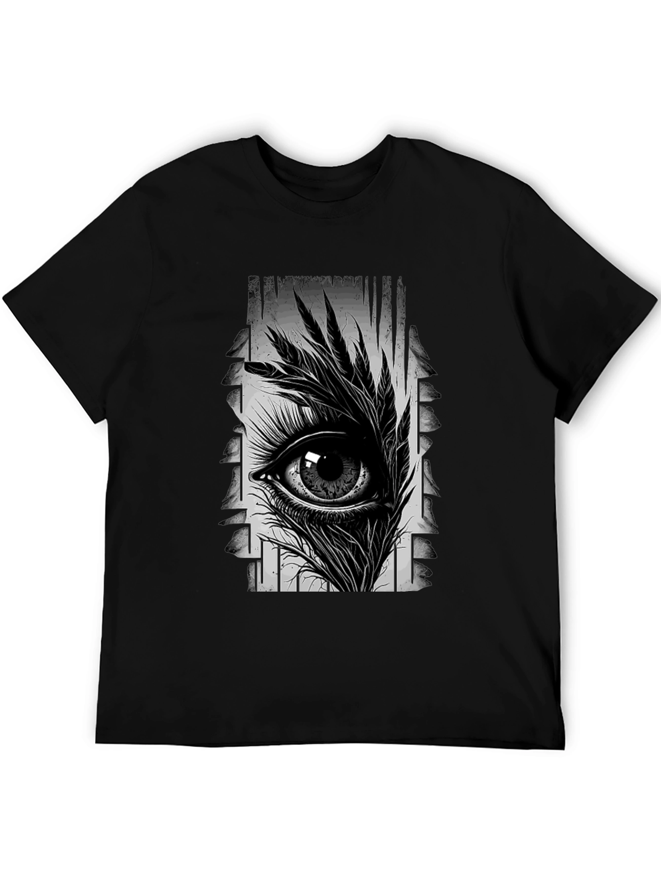 Eye Graphic Black T-Shirt - Stylish Unisex Tee