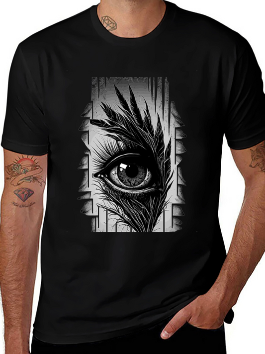 Eye Graphic Black T-Shirt - Stylish Unisex Tee