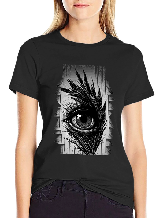 Eye Graphic Black T-Shirt - Stylish Unisex Tee