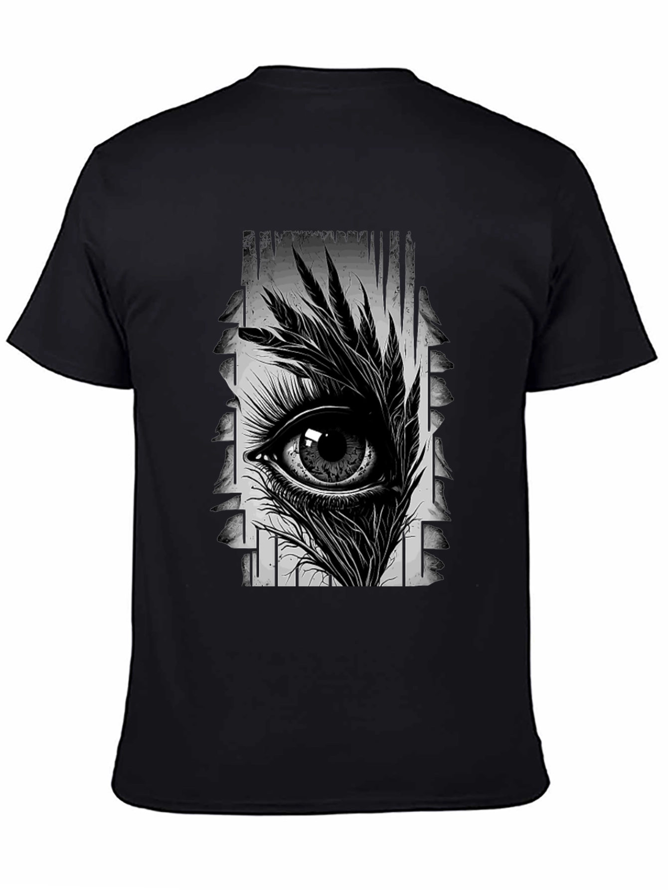 Eye Graphic Black T-Shirt - Stylish Unisex Tee