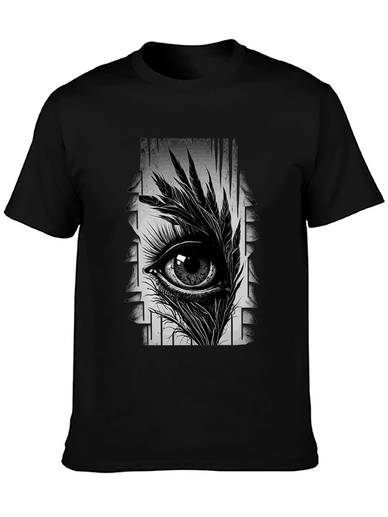 Eye Graphic Black T-Shirt - Stylish Unisex Tee