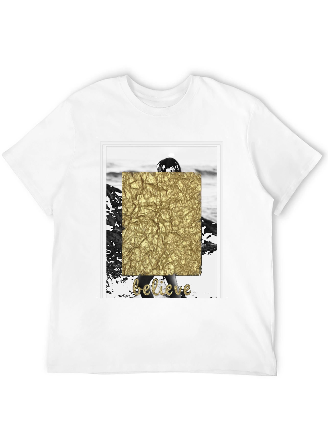 Believe Graphic T-Shirt - Stylish Black Tee