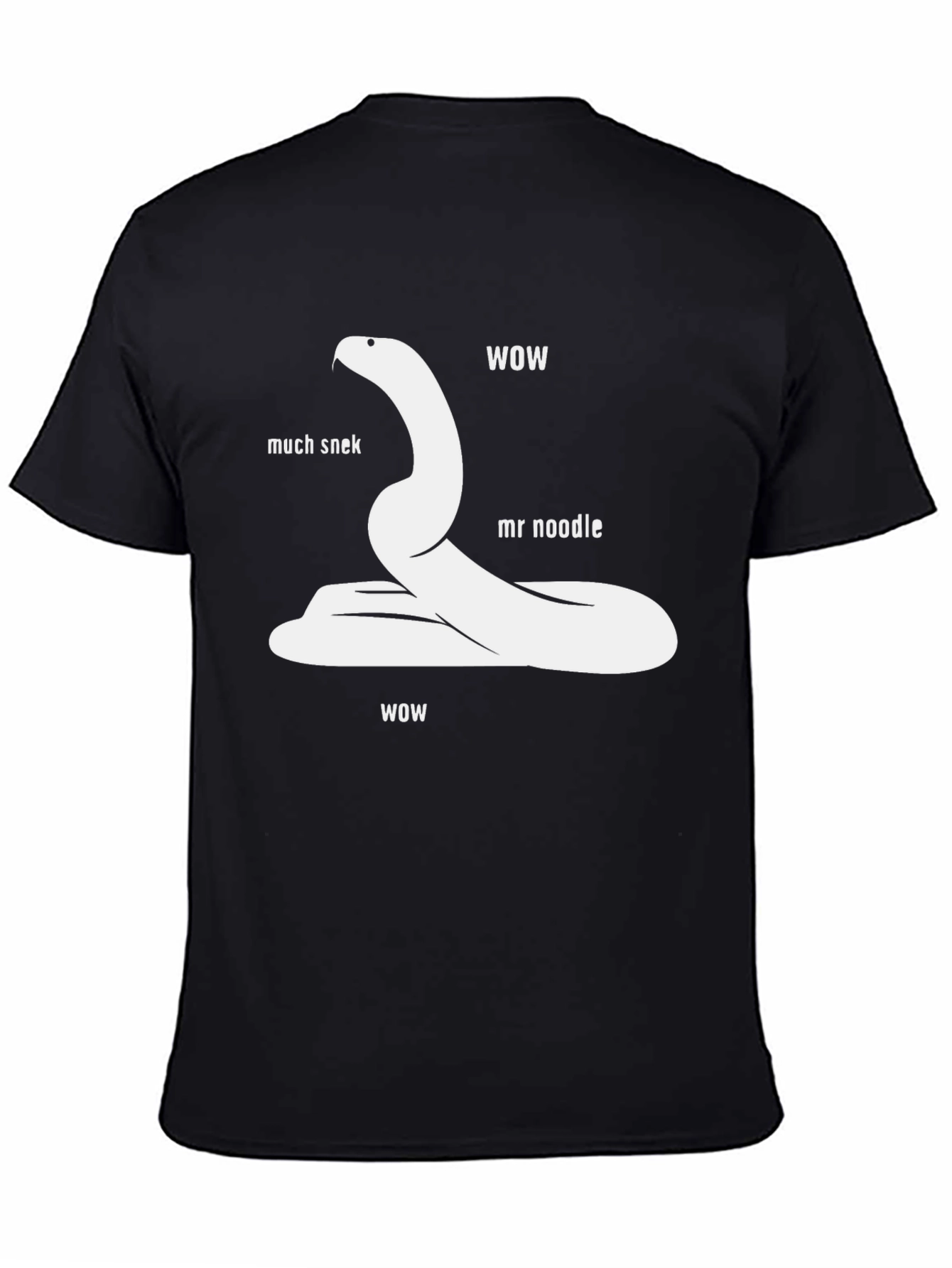 Funny Snake T-Shirt - Much Snek Mr. Noodle WOW!
